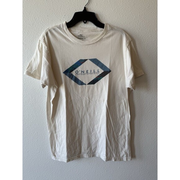 O'Neill Men's Short Sleeve T-Shirt Yellow, Crew Neck, Graphic Print Size Medium - Picture 1 of 5
